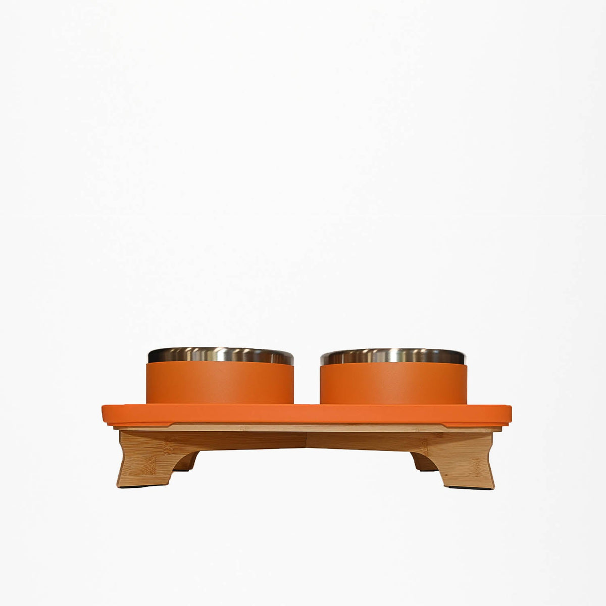 Elevated Pet Slow Feeder and Bowl Set Bright Orange / Small (1-2 Cups) / 3 inches