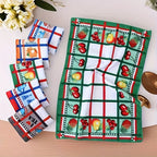 Six-Piece Printed Kitchen Towel Set, Approximately 60 x 40cm Each in Combination A or B Designs