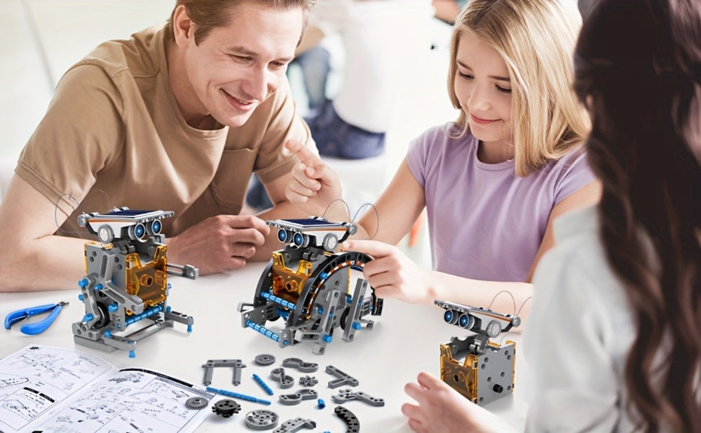 12-in-1 Solar Robot Kit for Kids Ages 8-13, Build Your Own Solar Powered Robot, STEM Engineering Building Toy