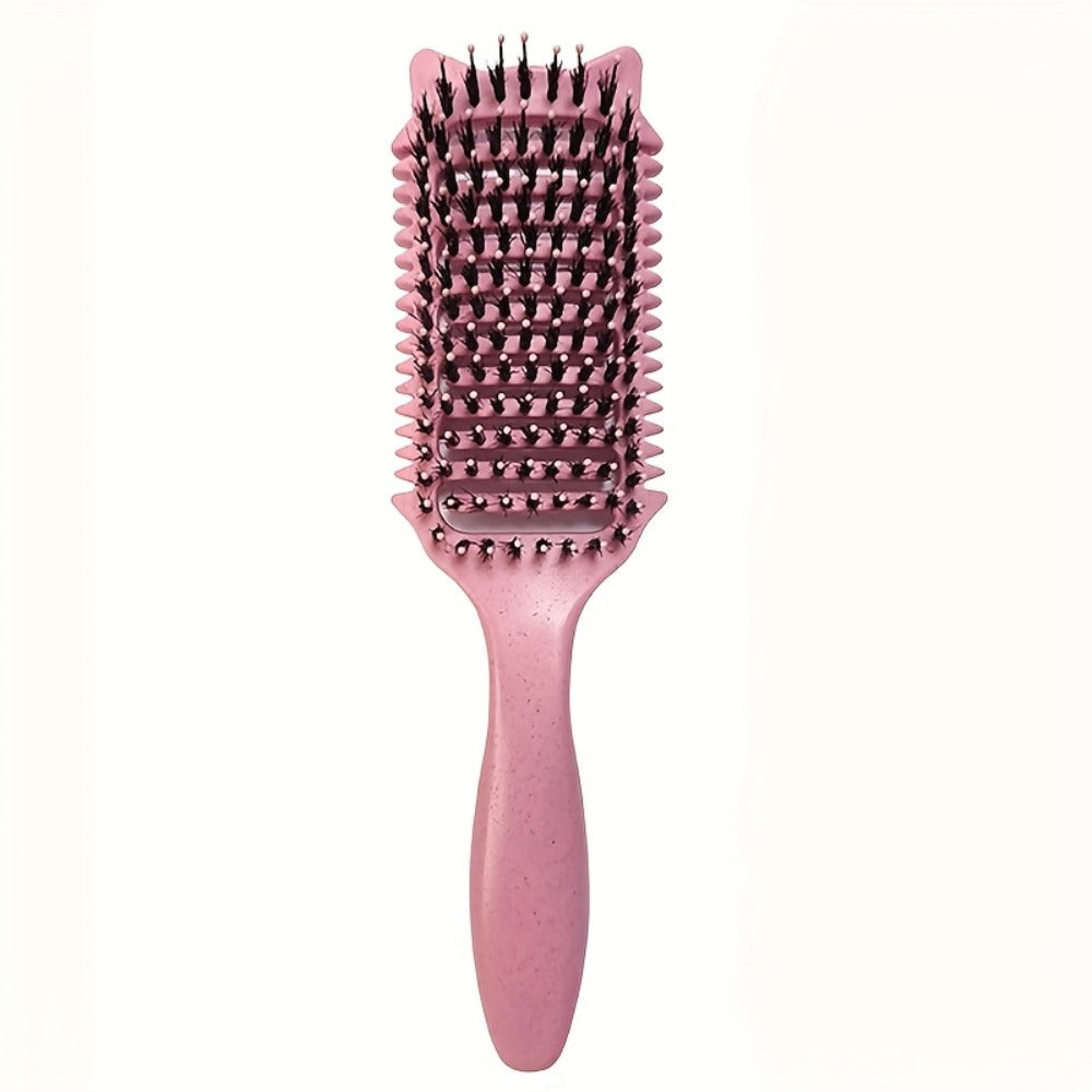 Detangling Brush for Curly Wavy Coily Hair 1 or 2 Pcs – Flexible Bristles Reduce Breakage & Frizz, Gentle Scalp Massage