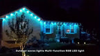 RGB Eave String Light Kit from 50ft to 400ft with Plug-In Adapter, App and Handheld Remote