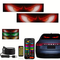Devil Eye LED Headlight Panels 2 Pack Flexible RGB Matrix App & Remote Control - USB 5V for an Everyday Personal Care Routine