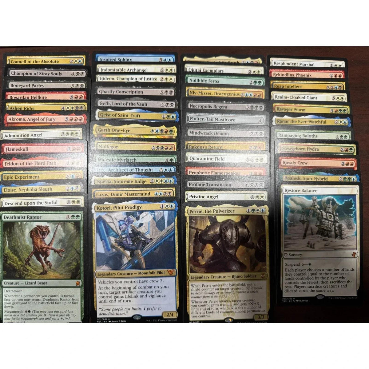 Card Game 50-Card Assorted-Color Lot for Deck Building, Sorting Projects and Casual Tabletop Play