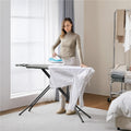 Full-Size 52-by-14-Inch Folding Ironing Board with Four-Leg Stand and Iron Rest in Four Colors