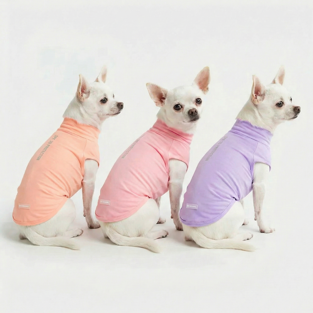 UPF 30 Dog Sun Shirt, Pink Purple Peach / S