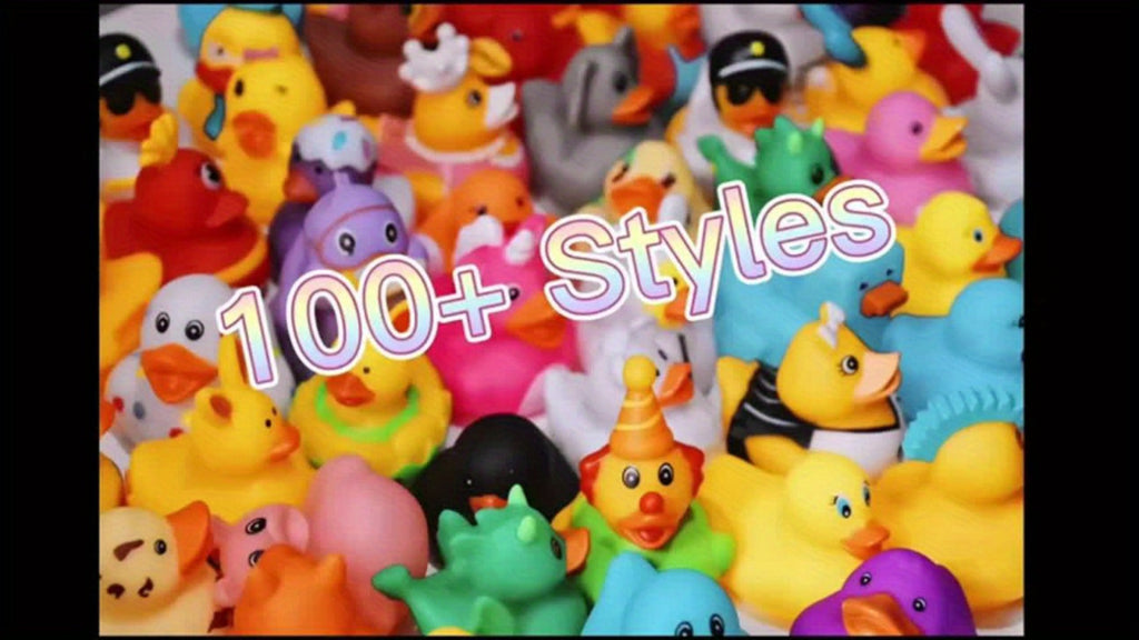 Mini Rubber Ducks Bulk Set, 2" Floating Bath Toy Variety for Kids, Cute Assorted Ducks for Bath Time