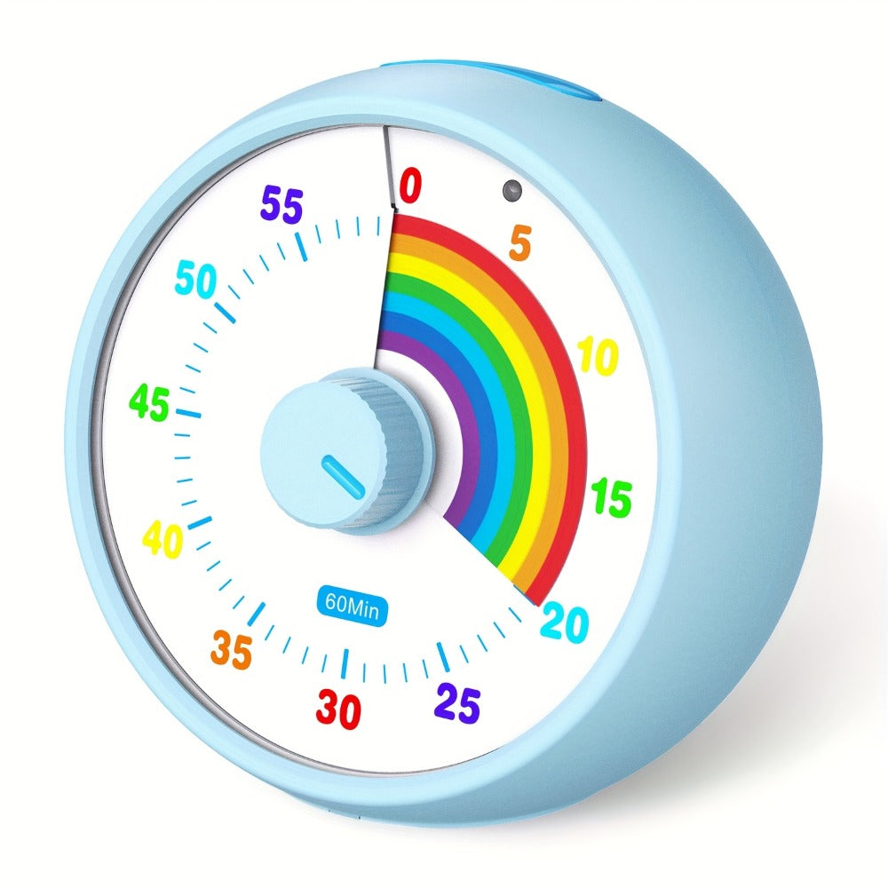 Visual Countdown Timer 60 Minute – Silent Operation Time Management Clock for Classroom, Office, Kitchen & Desktop