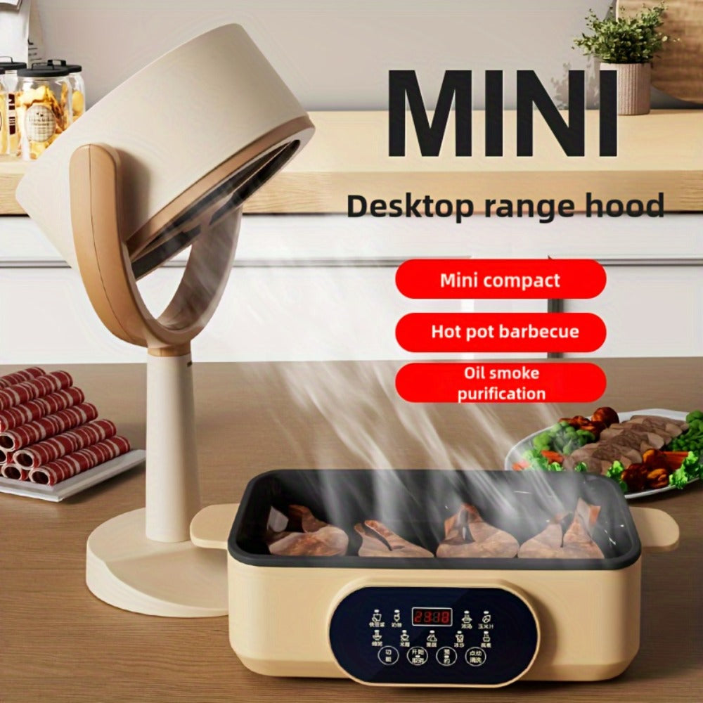 Oil Smoke Extractor Fan Portable Mini USB Rechargeable for Grilling, Camping and Outdoor Meals