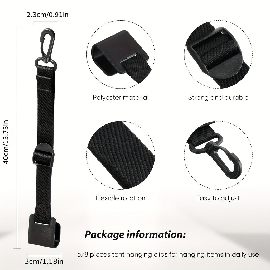 Canopy Hanging Clips for Tent & Vendor Booth – Heavy Duty Clip Set for Hanging Signs, Flags, Lanterns & Banners