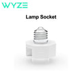 Wyze Lamp Socket Power Adapter for Wyze Cam v3 & v4, Powers Camera via Exterior Light Fixture, Motion-Activated Security Light