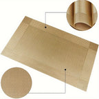PVC Placemats Set of 6 Heat Resistant Non-Slip Washable Table Mats for Kitchen Dining Table, Easy Clean Vinyl Dinner Mats 11.8x17.7 Inch
