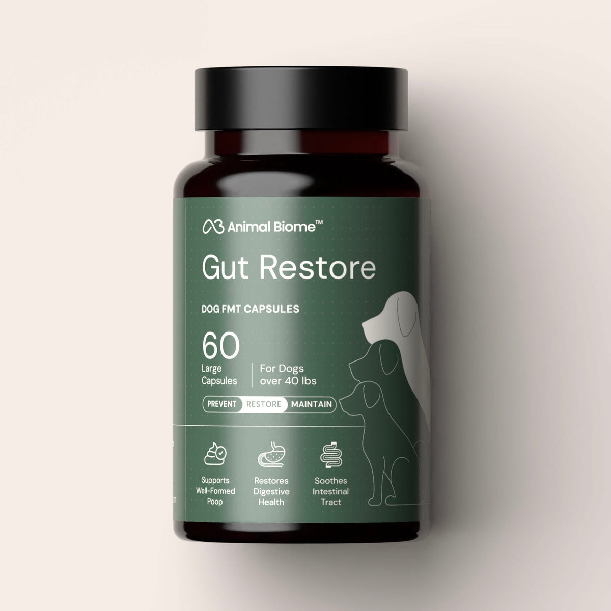 Dog Gut Microbiome Support Capsules Small (for dogs up to 20 lbs) / 30 Capsules