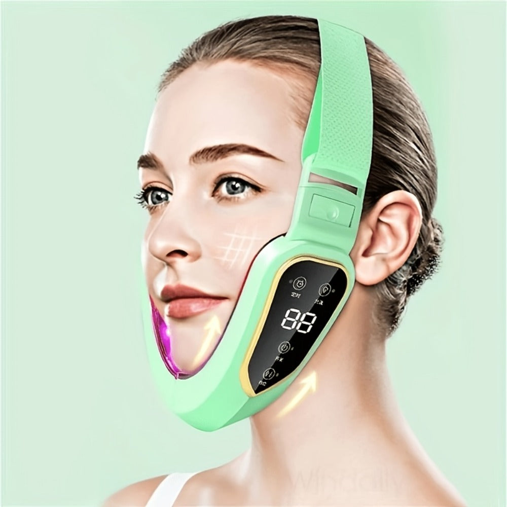 Double Chin Reducer Face Lifting Massager - 6-Speed Electric V-Line Facial Slimming Device