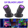LED UV Blacklight USB Powered Mini Spotlight, Glow Party, Tapestry & UV Reactive Decoration with On/Off Switch