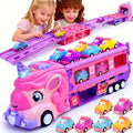 Pink Unicorn Monster Truck Track Set with 8 Princess Cars, Lights & Sounds with the Listed Color, Size or Set Options for Everyday Use