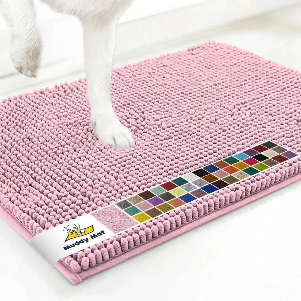 Muddy Mat anti-mud door mat in Light Pink