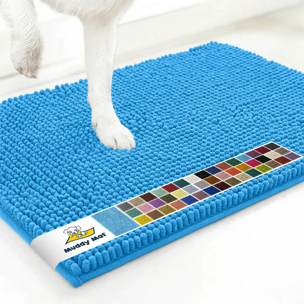 Muddy Mat anti-mud door mat in Sky Blue