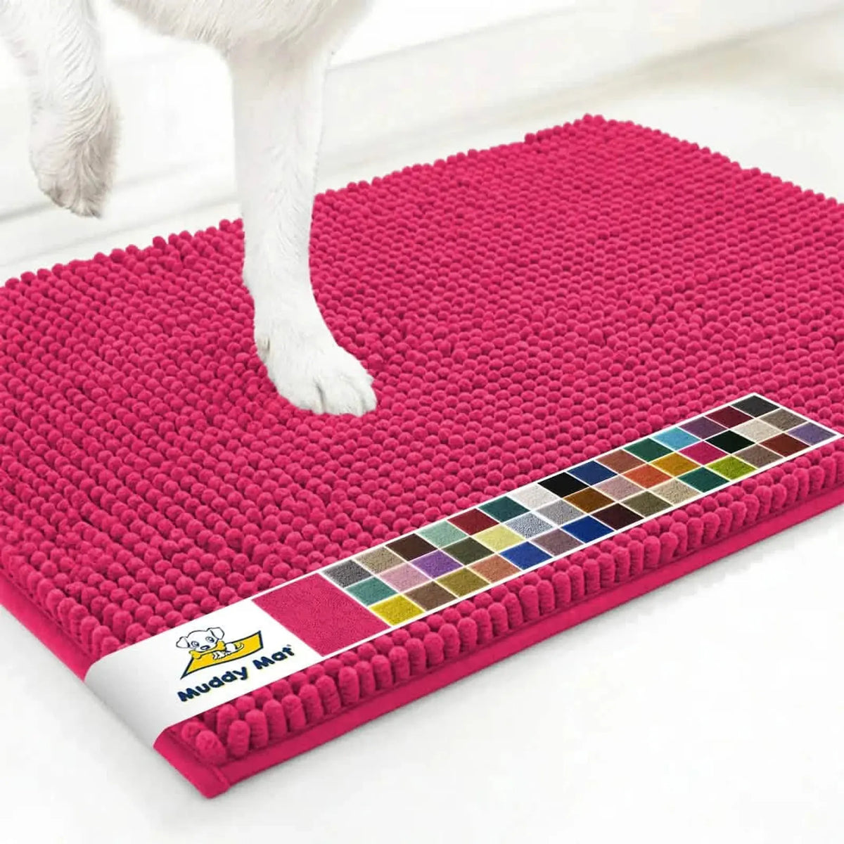 Muddy Mat anti-mud door mat in Hot Pink