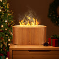 Humidifier Mini Flame-Effect USB Diffuser with Three Mist Levels and One, Two or Three-Piece Sets