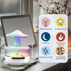 Aromatherapy Diffuser Humidifier Upgraded Colorful Raindrop Music Design 7-Color LED Night Light Large Capacity Quiet Operation for Bedroom