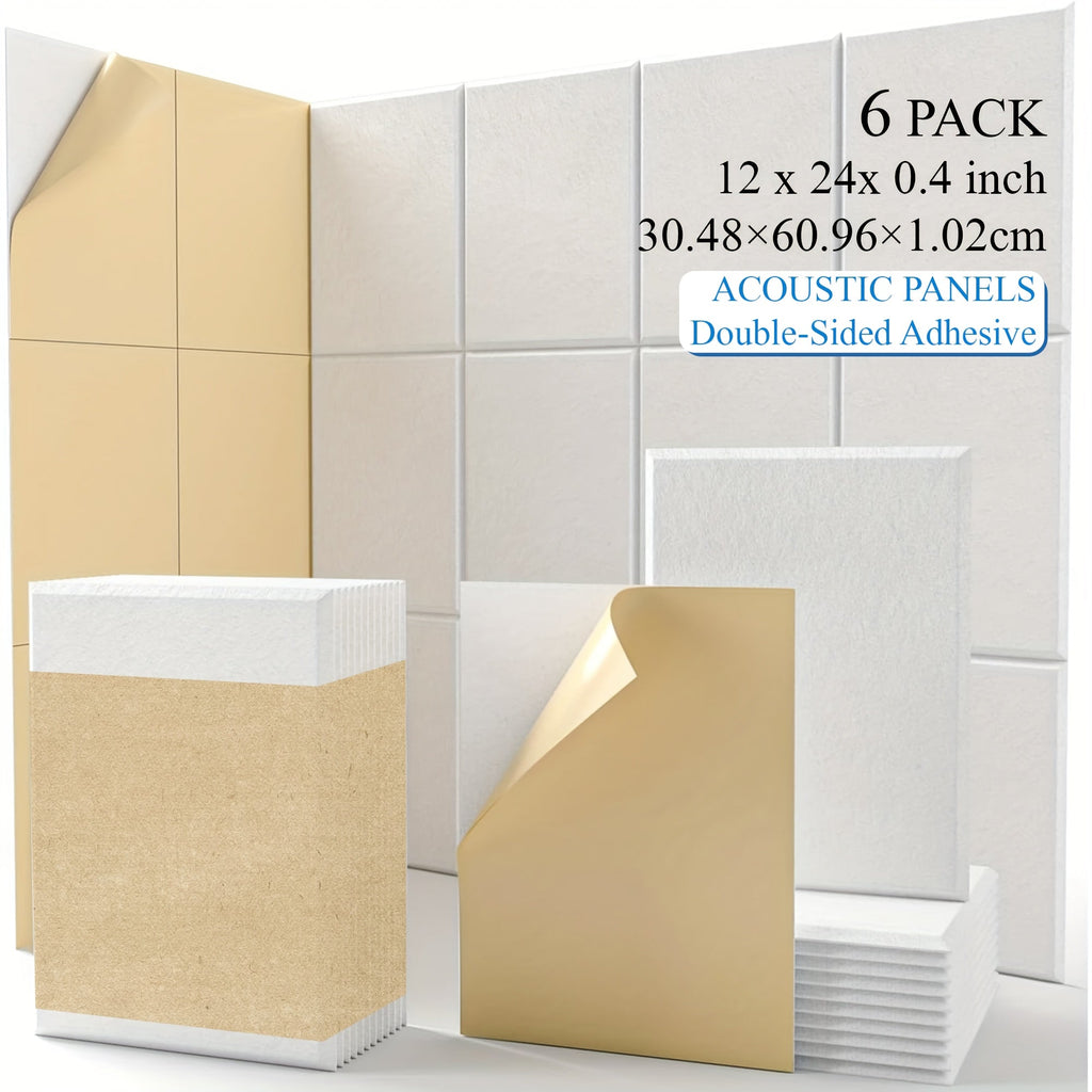 Acoustic Wall Panel, 12pcs, 6/12pcs for Reducing Room Reflections In Recording