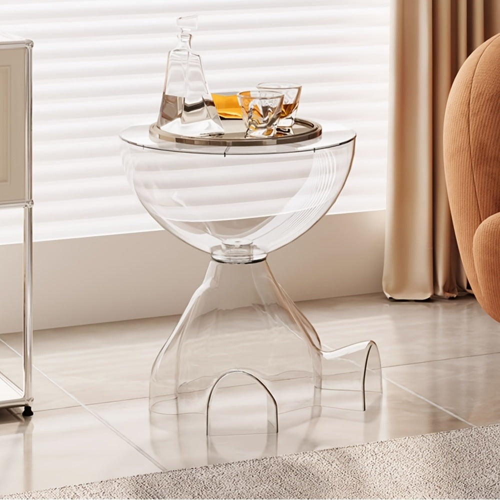Acrylic Clear Coffee Table, Living Room Center Table for Work, Display, and Everyday Use detail image - detail view 3