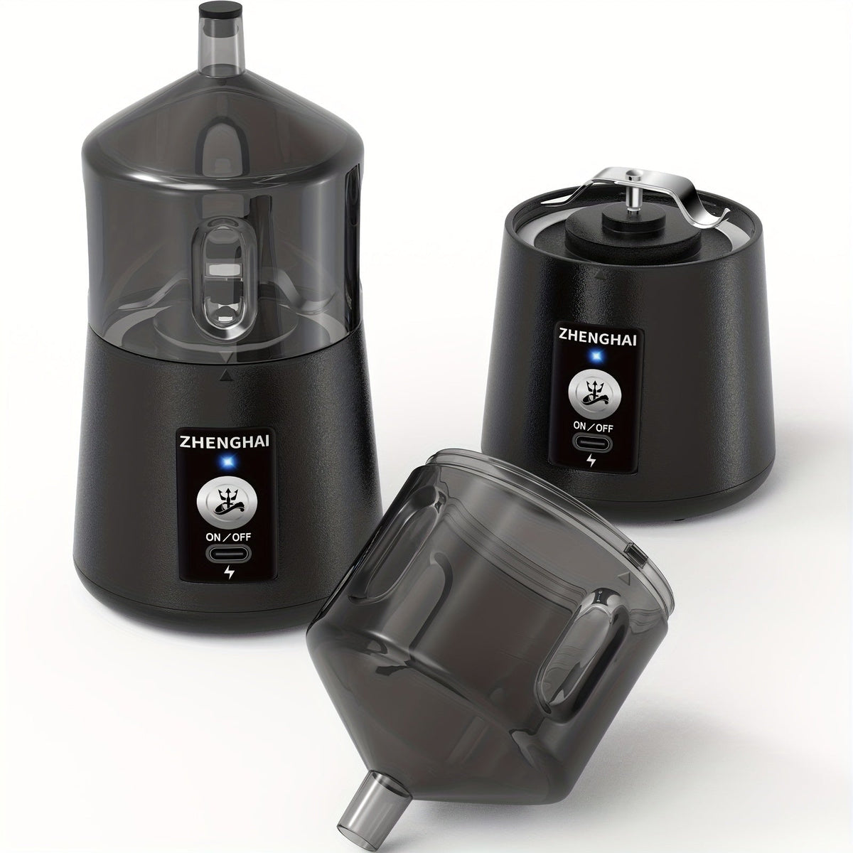 Electric Herb Grinder 150W USB-C Rechargeable - Dual Mode Pulse & Auto, Fast Grinding Dry Spices & Herbs