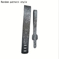Embossed Wide Guitar Strap with Adjustable Length, Padded Shoulder Section and Silver Gray or Golden Brown Pattern Options