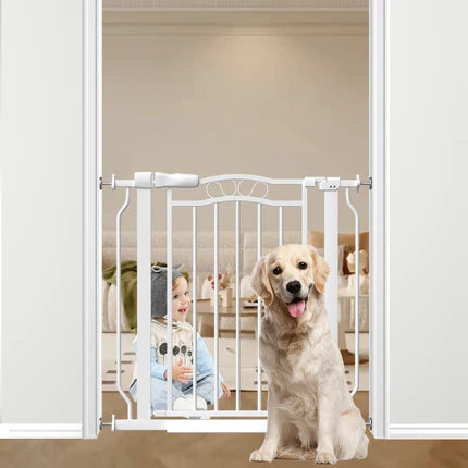 Walk-Through Pet Safety Gate 31“ Tall / 29.5"-33.8" / White