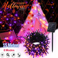 Solar Rope Lights Outdoor, Fairy String Lights with Remote Control 8 Modes 1200mAh Battery for Garden Patio Fence Tree Wedding Party