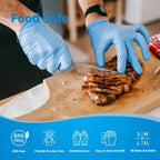 Blue Nitrile Disposable Gloves 5.5 Mil, Bulk Pack 101/201/501/1000 Count, Latex-Free Powder-Free Chemical Resistant Elastic Fit