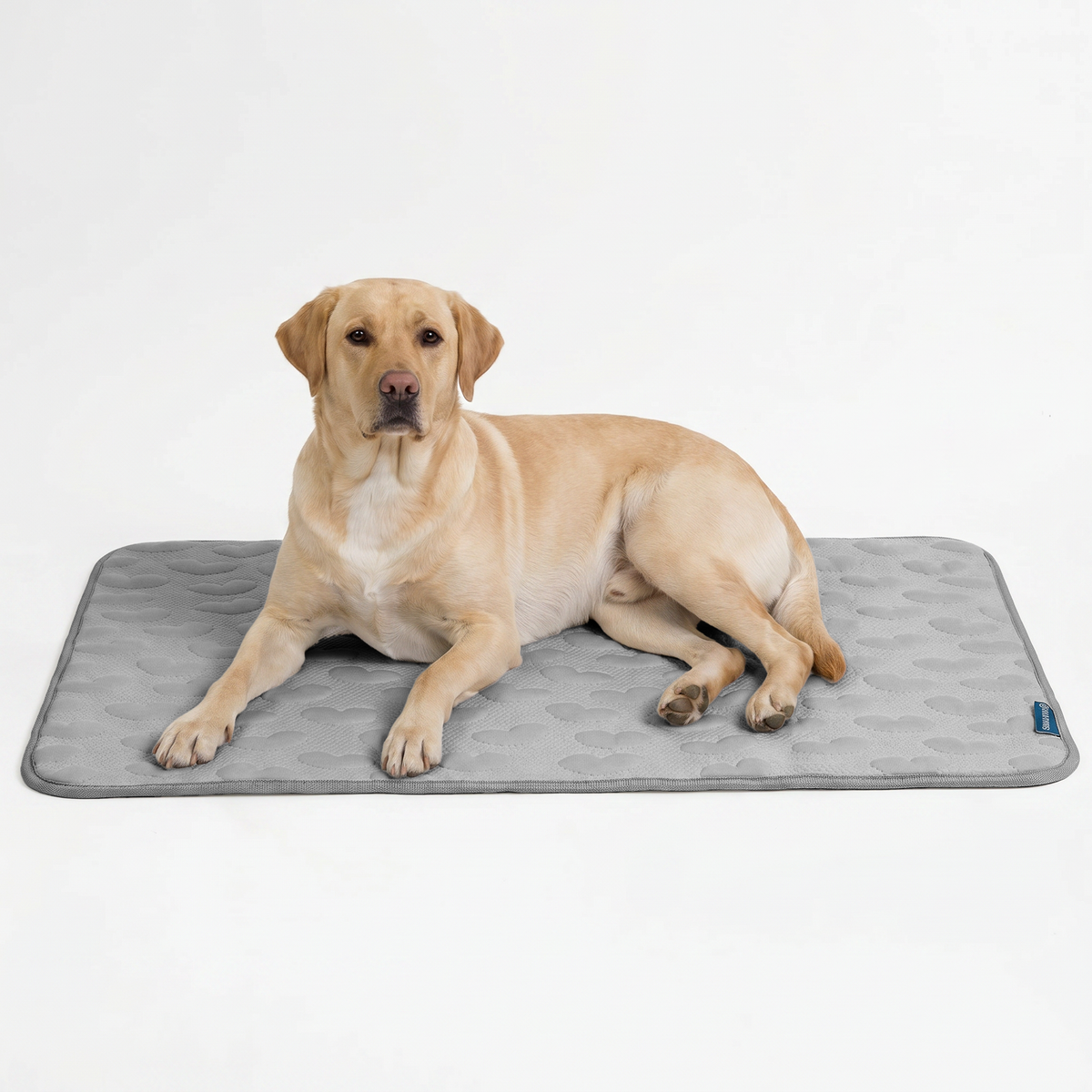 Breathable Cooling Dog Mat Hearts Grey / 2XL