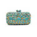 Agate Stone Evening Clutch Rhinestone Gemstone Bag Wedding Party