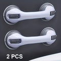 Grab Bars for Bathroom 2pcs Suction Cup No Drill Shower Handle for Elderly Adjustable Height for Entryways, Bedrooms and Living Spaces