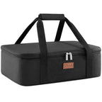 Insulated Casserole Carrier, 15.7-Inch Baking Dish Bag in Single or Double-Deck Configurations