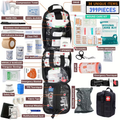 First Aid Kit 399pcs / 99pcs Professional Portable Survival Gear with Splints Scissors Tweezers for Hiking Camping Hunting Car Travel