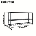 Wall Mount Power Tool Storage Rack, Steel 3-Tier & 4-Tier Garage Tool Organizer with 7 Bit Holders