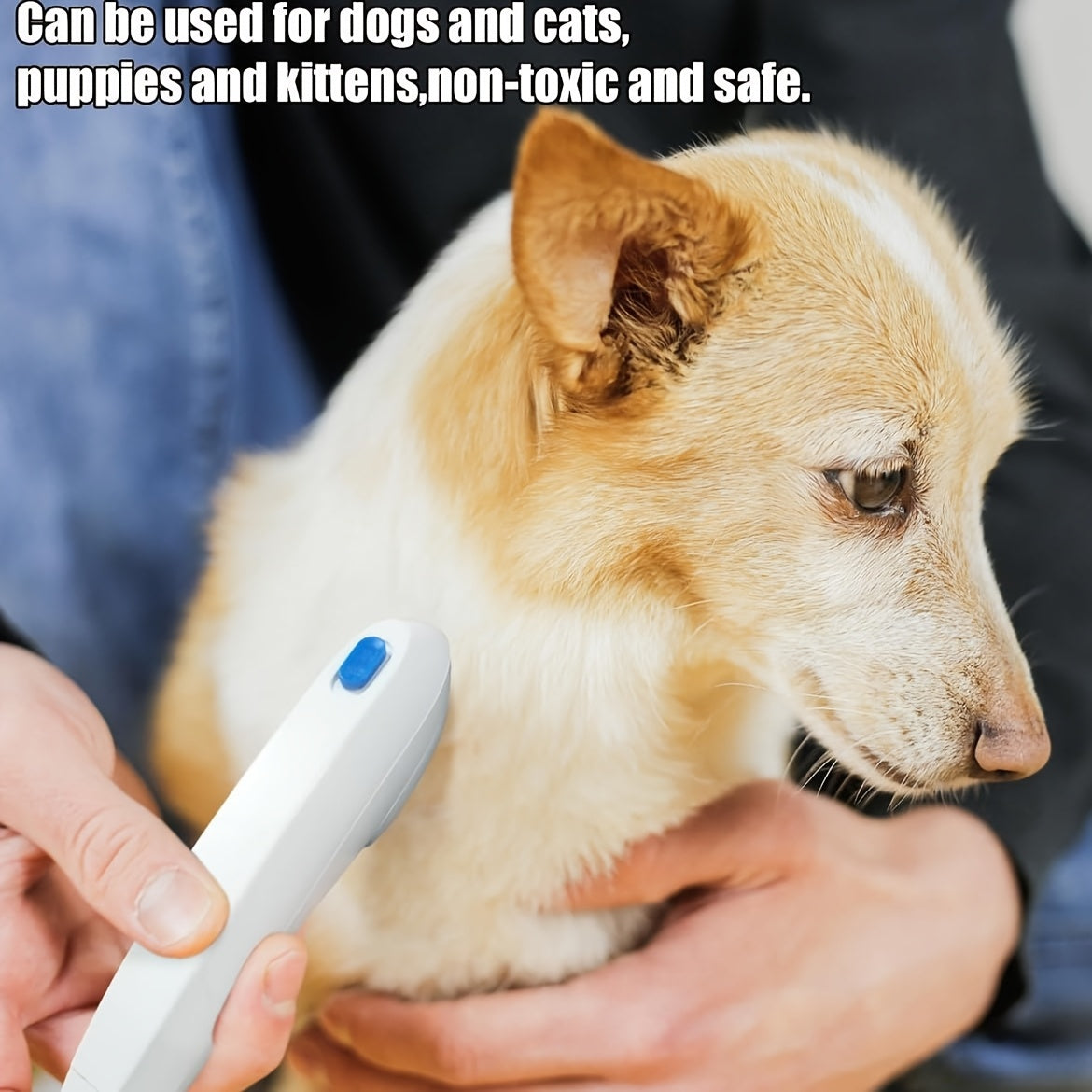 Pet Deshedding Brush, Two-in-One Grooming Comb with Stainless Steel Teeth and Non-Slip Handle