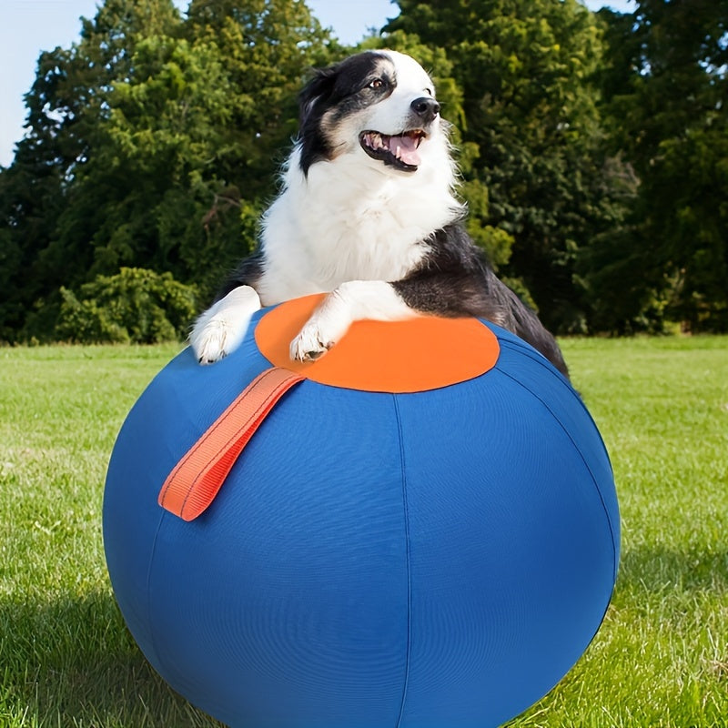 Inflatable Dog Ball Large Bear Shape Interactive Training Ball for Dogs Boredom Buster Toy for Bulldogs Australian Shepherds Golden