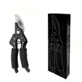 Titanium Pruning Shears 8.5 Inch T13 – Ultra-Sharp Bypass Garden Scissors, Ergonomic Black & Orange Handle
