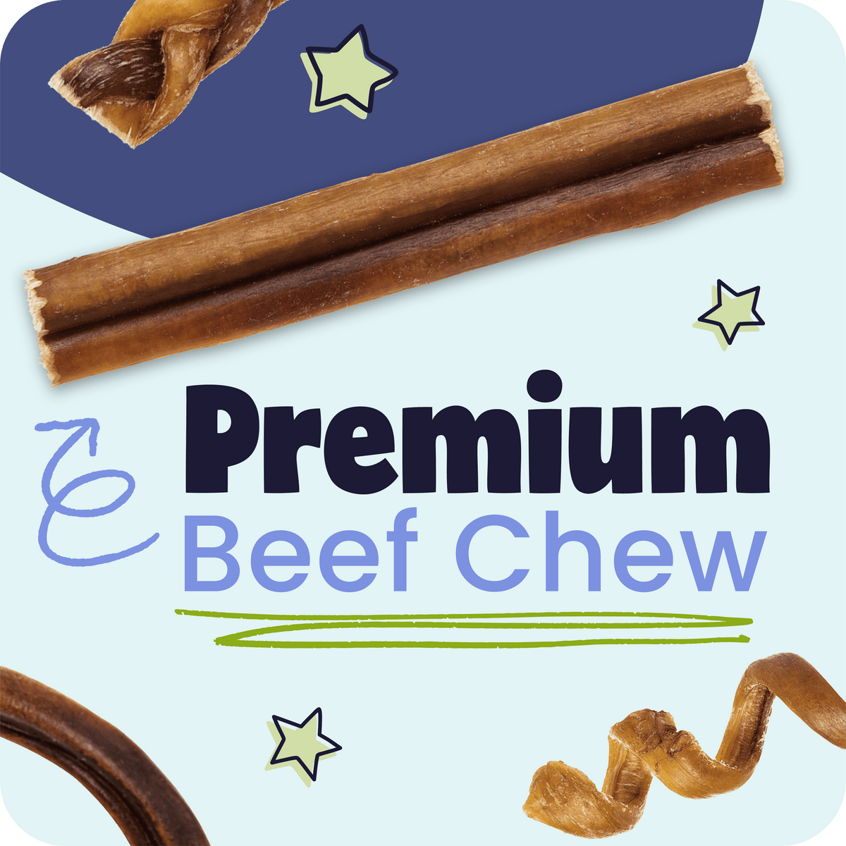 Braided Bully Stick Dog Chews product image 6