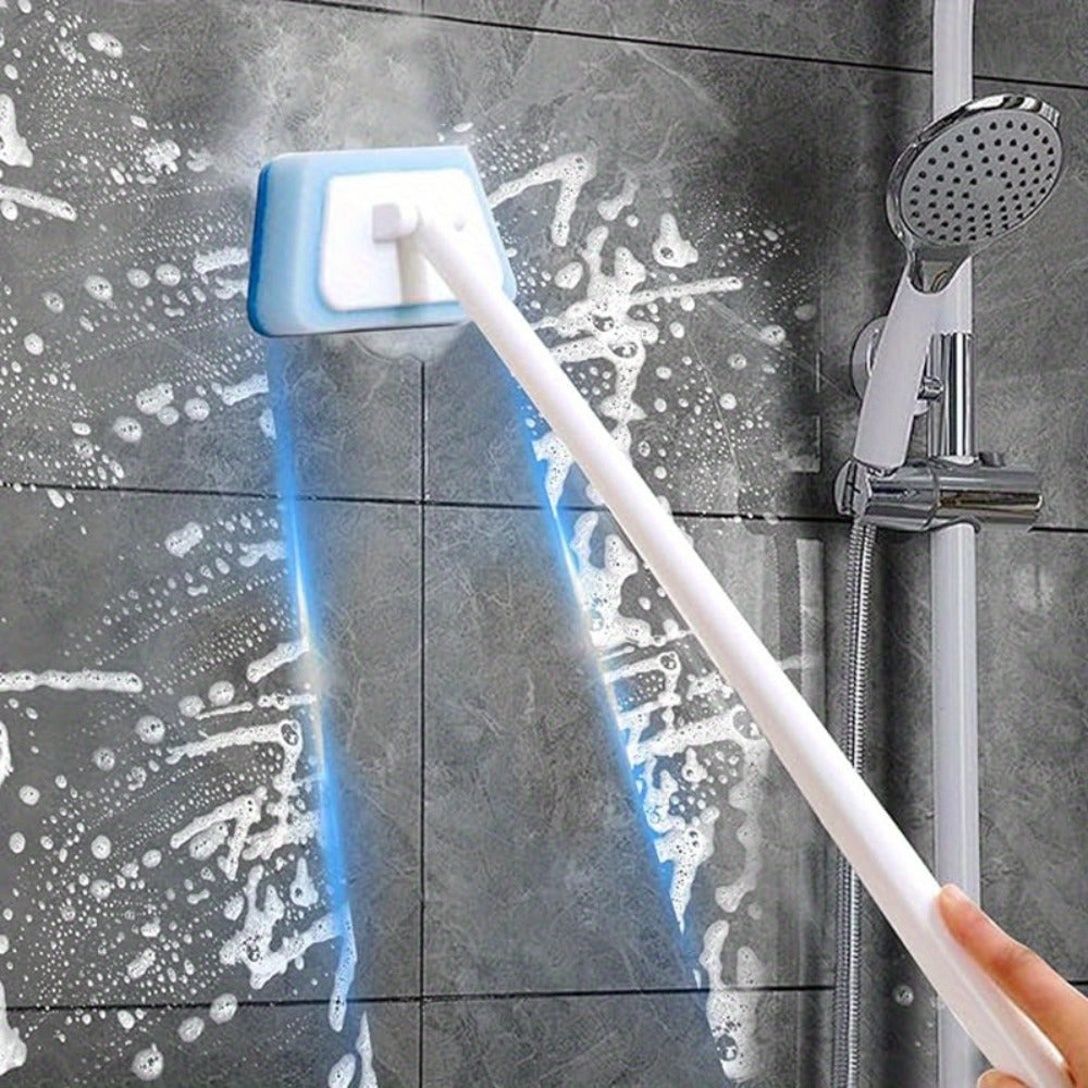 Shower Cleaning Brush Set with Replaceable Heads 7/11/16pcs – Bathtub Brush Wall Tile Brush Floor Brush Window Glass Cleaner