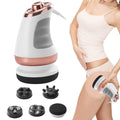 Handheld Body Massager with 5 Interchangeable Heads & 3 Pads, Adjustable Vibration Intensity, Full Body for Abdomen
