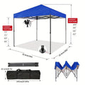 Pop Up Canopy 10x10 Outdoor Sun Shelter Party Tent 100 Sq Ft Shade