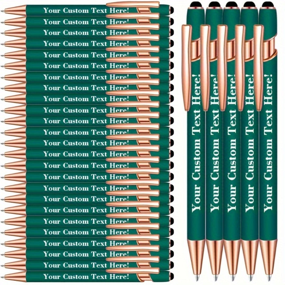 Custom Engraved Luxury Pens Bulk Set with Touch Tip & Grip - Personalized with Logo, Name or Text