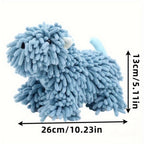 Microfiber Kitchen Towels Super Absorbent Cute Puppy Cartoon Design Dish Towels for Kitchen Bathroom Hand Towel Knit Fabric Quick Dry Blue