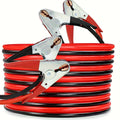 20-Foot Red and Black Jumper Cable Set with Four Clamps, Carrying Bag and 2-Gauge 800A Source Label