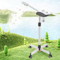 Rolling Facial Steamer with White Five-Wheel Stand, Removable 250 ml Tank and Preset Timer Controls