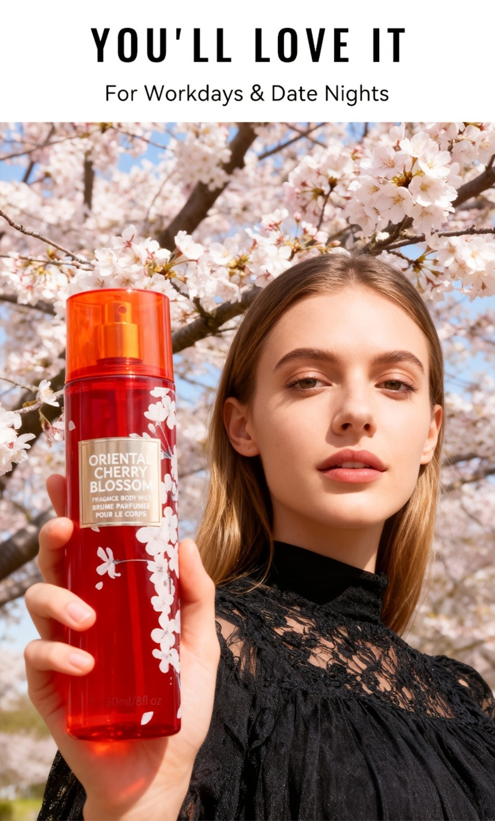 Two-Piece Fruit Scent Body Mist Set, 8 fl oz / 236ml Bottles in Nine Exact Matching Scent Options