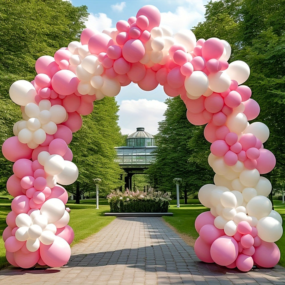 Balloon Arch Kit with Base Stand – Adjustable Floor Arch Stand, Water Fillable Base, Pump & Clips Included